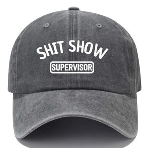 Fashionable Vintage Distressed Letter Printed Water-washed Baseball Cap Duckbill